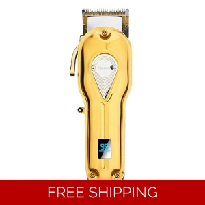 HAIR CLIPPERS PROFESSIONAL CORDLESS CLIPPERS FOR HAIR CUTTING BEARD TRIMMER BARBERS GROOMING KIT RECHARGEABLE-LED DISPLAY